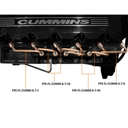 07.5'-18' 6.7L Dodge Cummins Fuel Injection Line Set